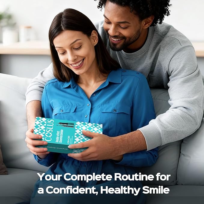 COSLUS Electric Toothbrush with Water Flosser Combo: Portable Oral Clean Kit for Teeth Brushing & Flossing, Multiple Modes for Multiple Users, Cordless for Home & Travel Use, Black, C51C30