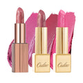 Oulac Metallic Pink Lipstick Set 3PCS, Comfortable Creamy Texture, Smooth No Grainy Feeling, Vegan & Gluten Free, Full-Coverage Lip Makeup, 3 X 4.3 g, 602+01+17