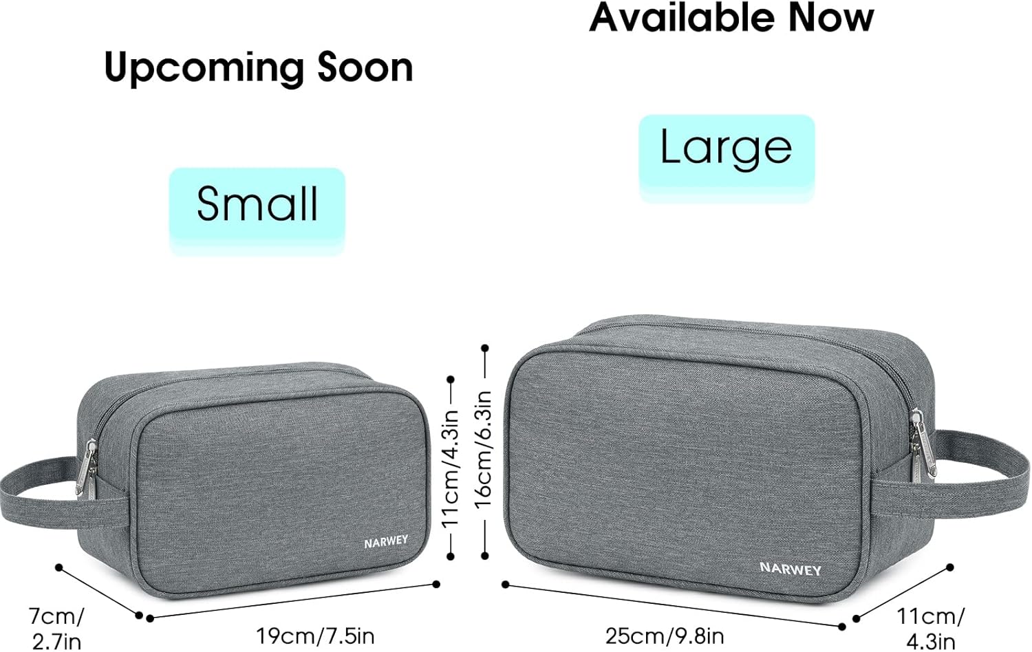 Narwey Travel Toiletry Bag for Women Traveling Dopp Kit Men Travel Bag for Toiletries Cosmetic Bag Makeup Bag Medicine Bag for Traveling