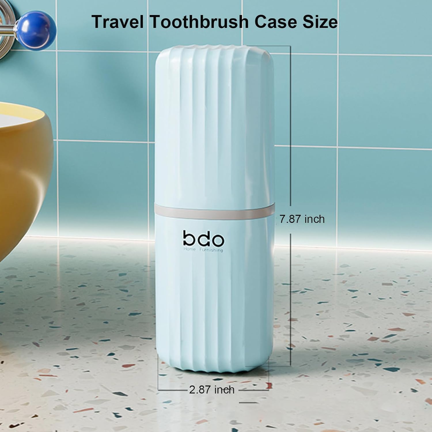 Toothbrush Travel Case Portable Toothbrush Holders with Cover Leakproof Toothbrush & Toothpaste Holder for Traveling School Camping Business Trip Bathroom