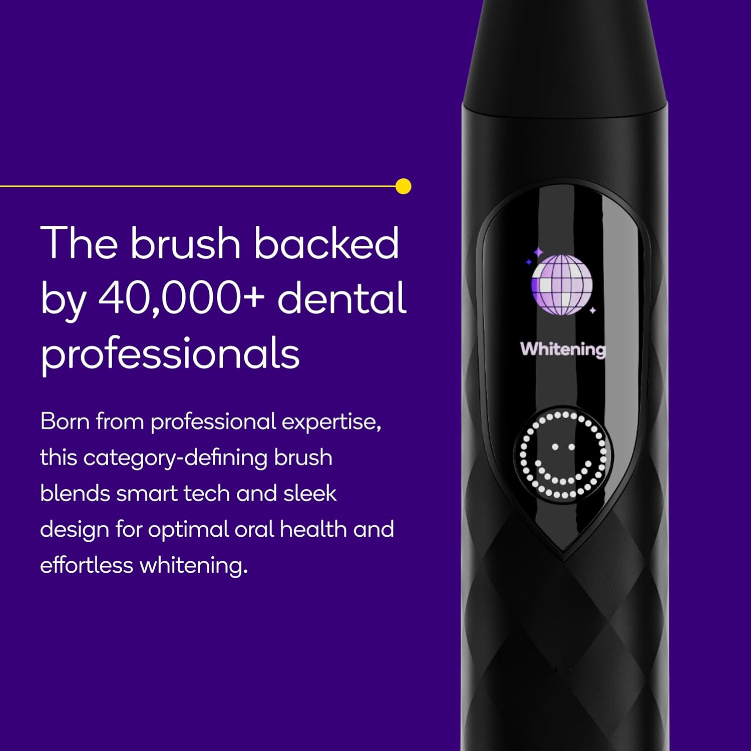 Burst Pro Sonic Advanced Electric Toothbrush for Adults (Black) | Soft Bristles | 33,000 Vibrations | Long-Lasting Battery and Multiple Brushing Modes