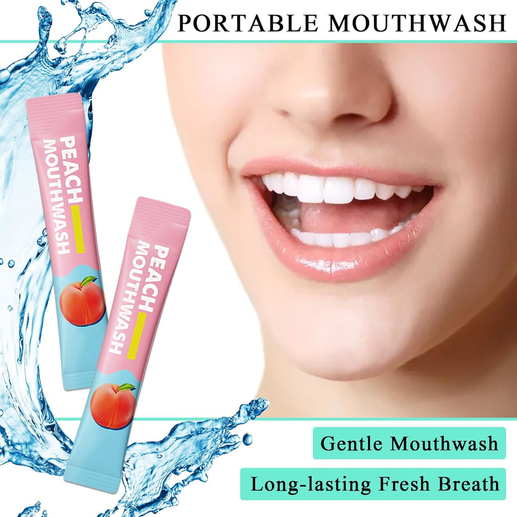 Travel Size Mouthwash,Mini Mouthwash Travel Size Bulk Portable Mouth Wash Set,Individual Small Travel Mouth Wash Packets for Fresh Breath(Pack of 60) A17