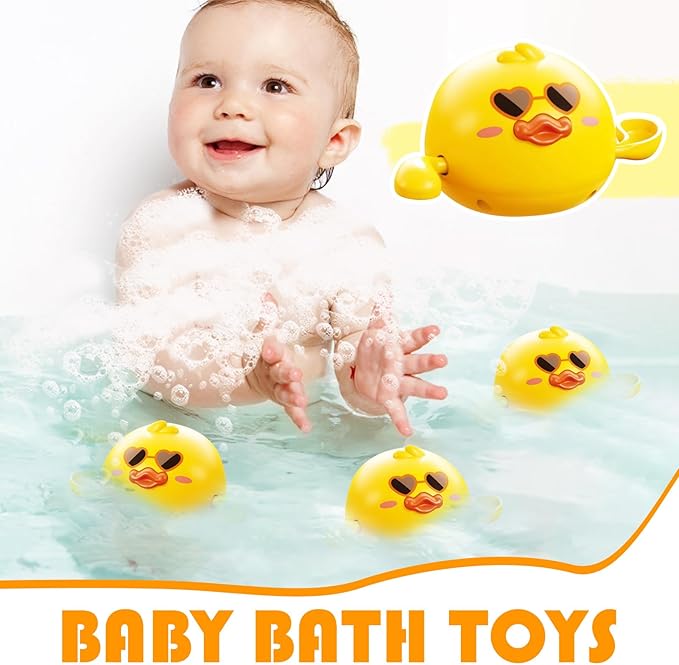 Bath Toys Kids Wind – Functional Sturdy Elegant Up Sunglasses Duck , Sleek, Durable, Modern, , Shower Preschool Learning, Games Travel Pool Party Beach | Kids Show Compact Lightweight