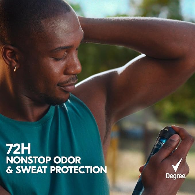 Degree Men Travel Deodorant, Bulk, Cool Rush 18-Pack – 72H Body Heat Activated Mini Antiperspirant, 0.5 Oz Ea