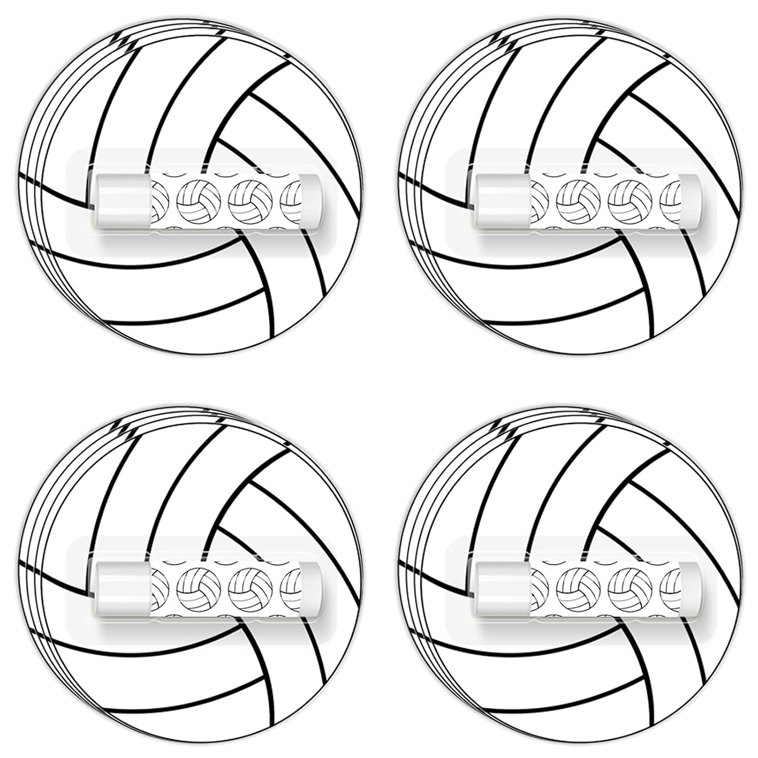 24 Pack Volleyball Lip Balm for Volleyball Theme Party Bulk Gifts,Beeswax Moisturizing Lip balm,Vanilla Flavor Plumping Chapstick for Volleyball Cheerleader Team Girls kids Men Women Sports Lovers