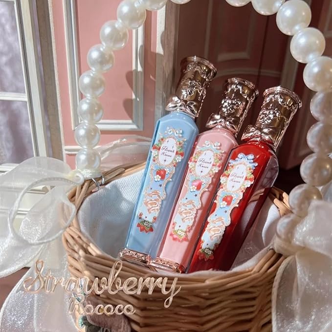 Flower Knows Strawberry Rococo Cloud Lip Cream,Long Lasting Rosy Terracotta Matte Lipstick,Hydrating Lip Stain,Transfer & Smudge Proof Velvet Liquid Lipstick for Girl&Women,0.12 Fl Oz(S07 Lychee Tea)