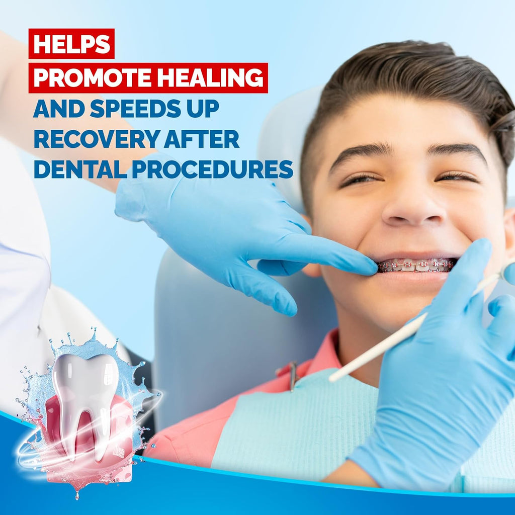 Gengigel Hyaluronic Acid Mouthrinse (150 ml), Oral Care Solution for Gum Health, Reduces Discomfort & Promotes Healing, Relieves Gum Recession & Gingivitis, No Alcohol or SLS, Vegan & Kosher