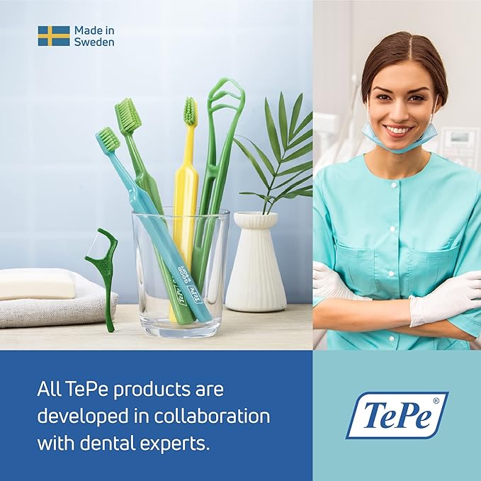 TePe Kids Toothbrush, Extra Soft Kid and Toddler Toothbrush for Ages 3+, 4 Pack