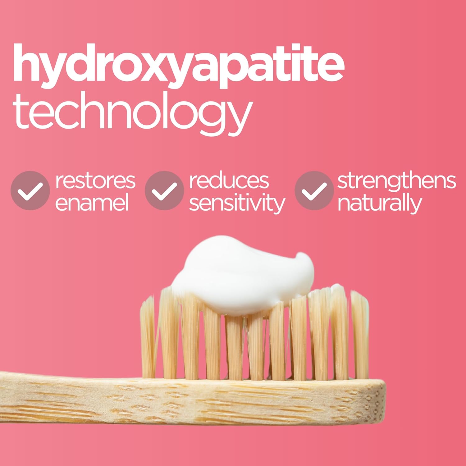 Wellnesse Kids Hydroxyapatite Toothpaste with Xylitol - Fluoride Free Toddler & Children's Natural Toothpaste, Freshens Breath, Sensory-Friendly Oral Care, Vegan, Strawberry Flavor, 4 oz (Pack of 3)