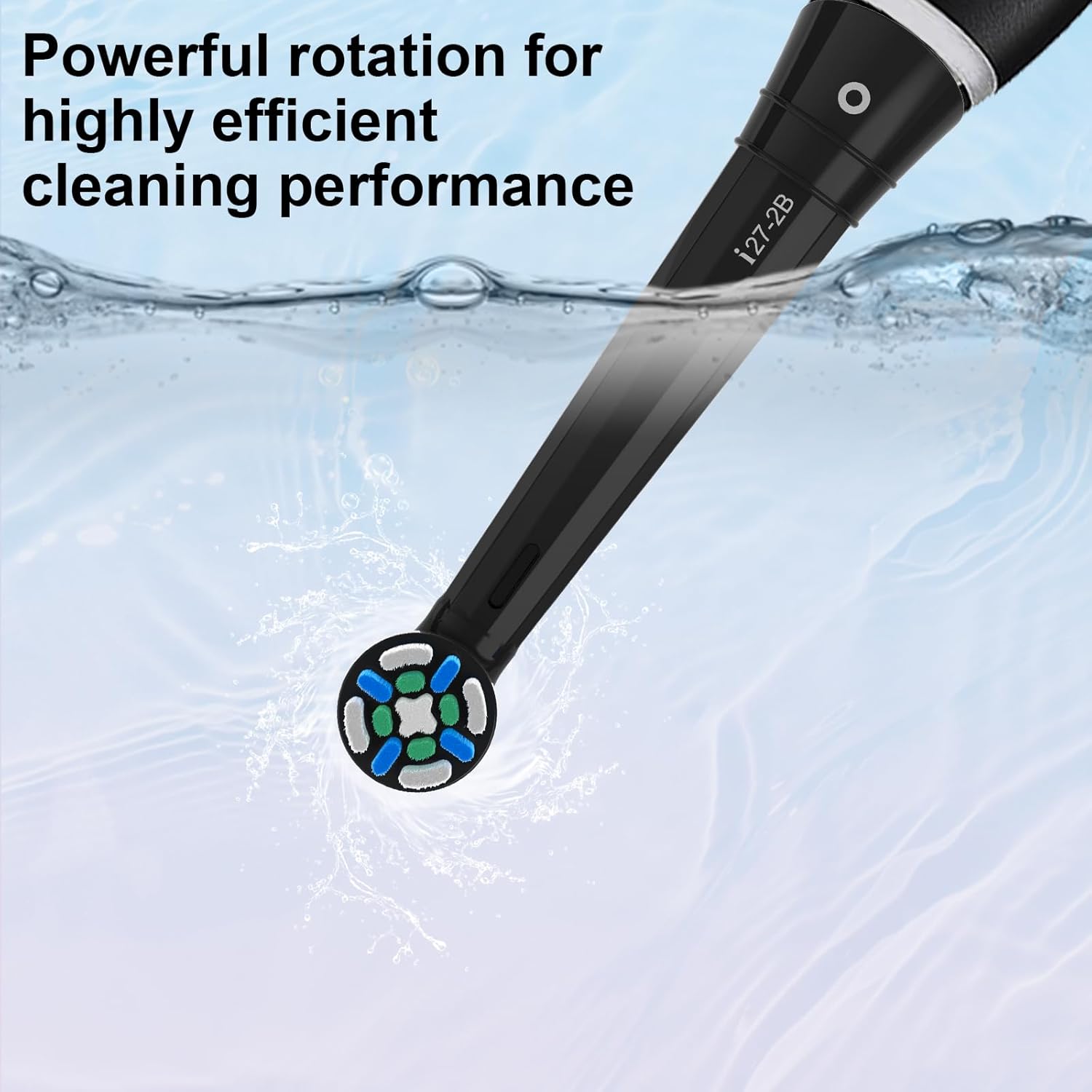 iO Replacement Heads Compatible with Oral B IO 2/3/4/5/6/7/8/9/10 Series Electric Toothbrush,Compatible with Oral B io Series Toothbrush Heads with Medium Bristles,Black