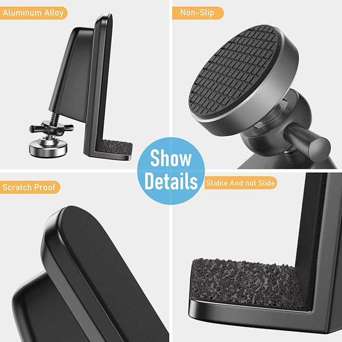 Portable Door Locks - Door Stoppers Security Door Lock Replacement Parts, Heavy Duty Door Jammer Door Blocker Device for Apartment/Travel/Hotel/Home (Black)