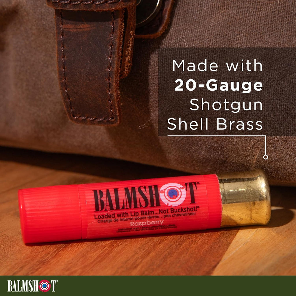 BALMSHOT Lip Balm 4 Pack (Raspberry)