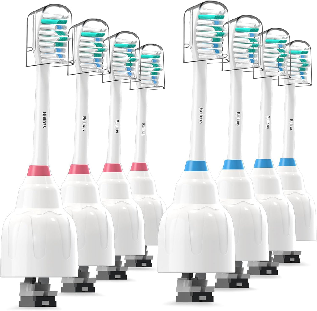 Replacement Brush Heads Compatible with Philips Sonicare, Compatible with Sonicare E Series Essence Xtreme Elite Advance and CleanCare Screw-on Electric Toothbrush, BN728, 8 Pack