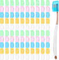100PCS Travel Toothbrush Head Covers, Portable Toothbrush Pod Caps Case Protector for Home and Outdoor