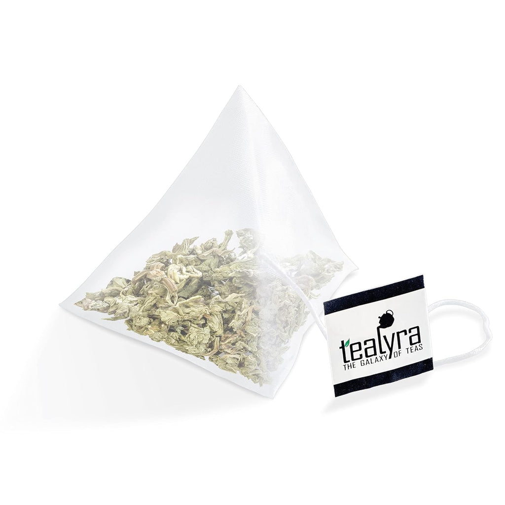 Tealyra - Bedtime - 25 Bags - Chamomile - Spearmint - Hemp Leaves - Unique Relaxing Herbal Loose Leaf Tea - Sleep and Calm Tea - All Natural - 25 Sachets