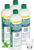 Prevention Daily Care Alcohol-Free Mouthwash, Hydrogen Peroxide Teeth Whitening with Soothing Fresh Mint for Bad Breath Treatment, Fluoride-Free Gum Care Oral Mouth Rinse 16 oz 4 Pack
