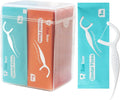 Individually Wrapped Dental Floss Picks, Zueloar Floss Singles Case,50 Count Tooth Flossers for Travel Hotel Restaurant Party Office Car, Oral Care and Clean Teeth for Adults Kids (50)