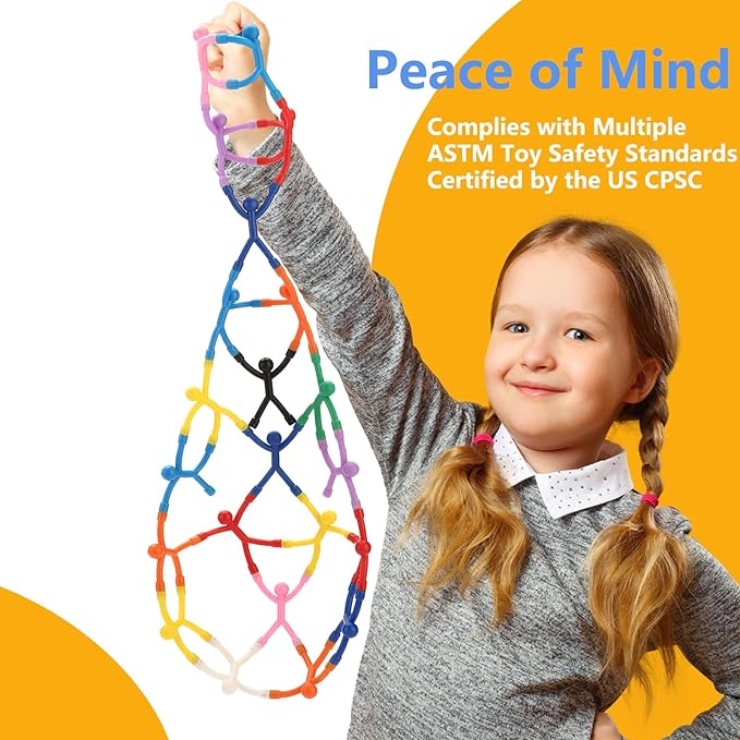 6Pcs Magnetic-People-Magnet-Men, Magnetic Travel Toys for Kids, Creative, Portable and Educational, Funny Magnets for Kids, Small Toys for Classroom Prizes, Easter Egg Stuffers, Office