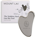 Mount Lai Stainless Steel Gua Sha Facial Tool – The Element of Refinement – Professional Grade Steel Face Sculpting Tool for Lymphatic Drainage, Puffiness Reduction & Refined Results