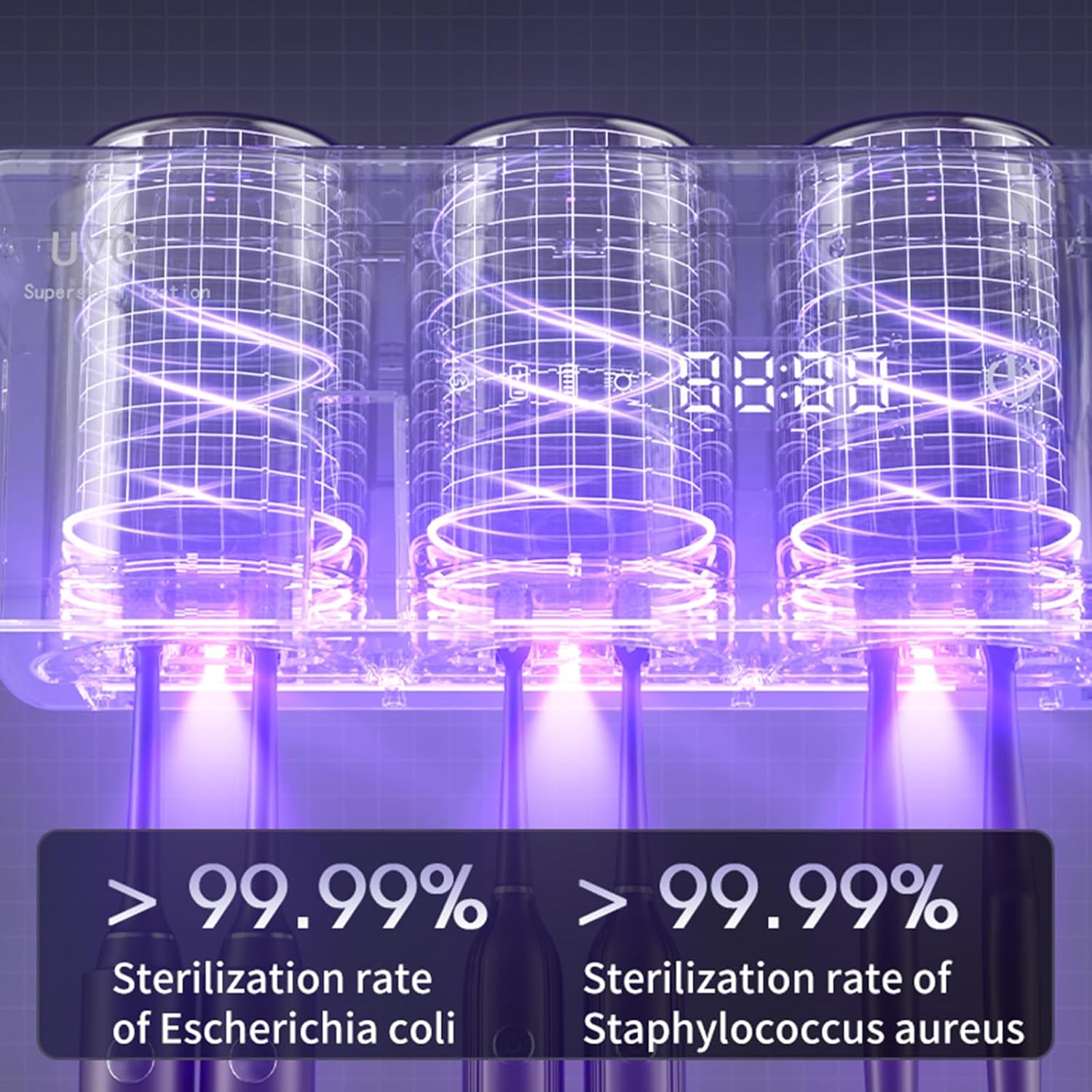 Wall Mounted Toothbrush Holders, Automatic Toothpaste Dispenser, 3 Cup Rechargeable Electric Toothbrush Holder with Smart Cleaning and Hot Air Drying,Bathroom Decor and Accessories (Black)