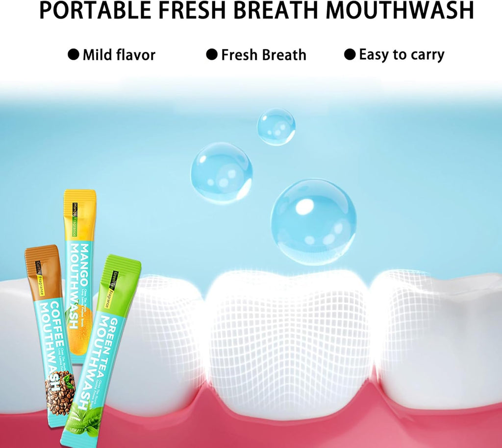 60PCS Travel Size Mouthwash,Portable Mini Mouthwash,Long-Lasting Freshness Travel Mouth Wash for Oral Care A2