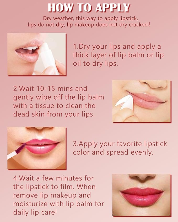 Matte Liquid Lipstick for Women, 1Pcs Highly Pigmented Color Lip Stain Tint, Super Velvet Matte Lip Gloss, Long Lasting Waterproof Smudgeproof, Non-Stick Cup Lip Makeup,Christmas Gift-04# Rose Pink