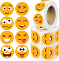 1500 Pcs Smiley Face Stickers Motivational Stickers for Teachers (Bright Yellow-3 Pack)