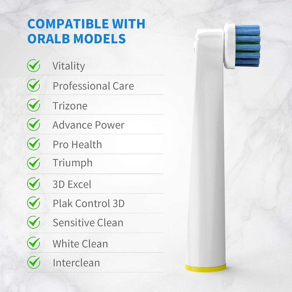 Best Replacement Toothbrush Heads for Oral-B,Compatible with Oral-B Braun Electric Toothbrush, 8 Count