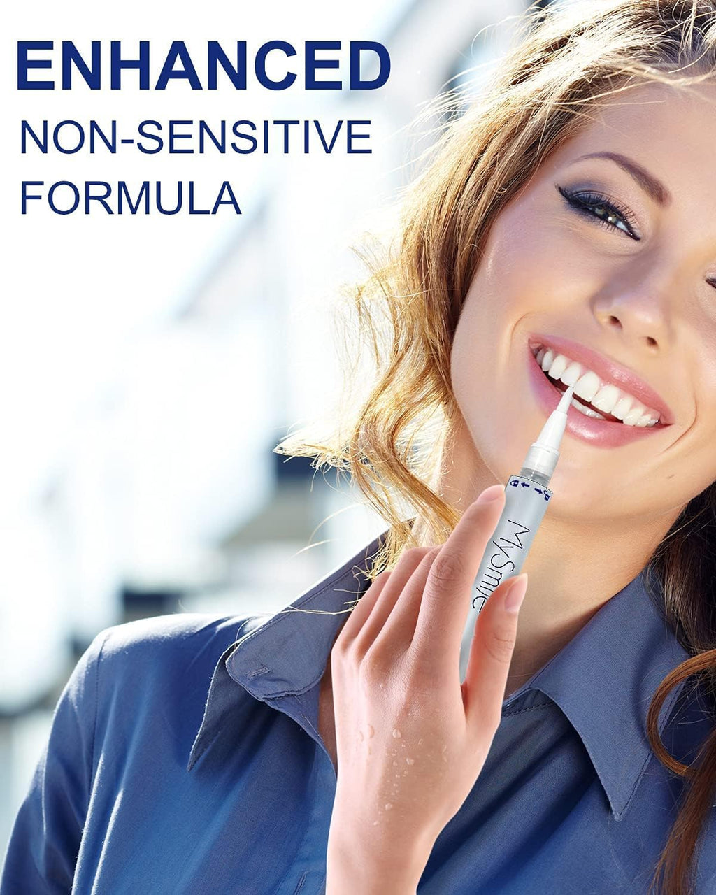 MySmile Teeth Whitening Pen 30+ Treatment Enamel Safe Tooth Whitening Gel for Teeth Sensitive-10 Min Fast Whitening Teeth-Helps to Remove Stains from Coffee, Smoking, Wines-Mint Flavor