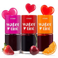 ETUDE Dear Darling Water Tint 3 Color SET (Strawberry Ade+Cherry Ade+Orange Ade, 9g*3) | Vivid Color Lip Stain with Moisturizing Weightless & Non-sticky Finish | Korean Makeup, Perfect for Gift