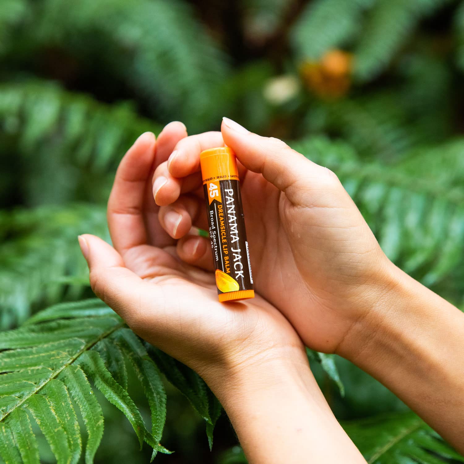 Panama Jack Sunscreen Lip Balm - SPF 45, Broad Spectrum UVA-UVB Sunscreen Protection, Prevents & Soothes Dry, Chapped Lips, Dreamsicle, Pack of 3