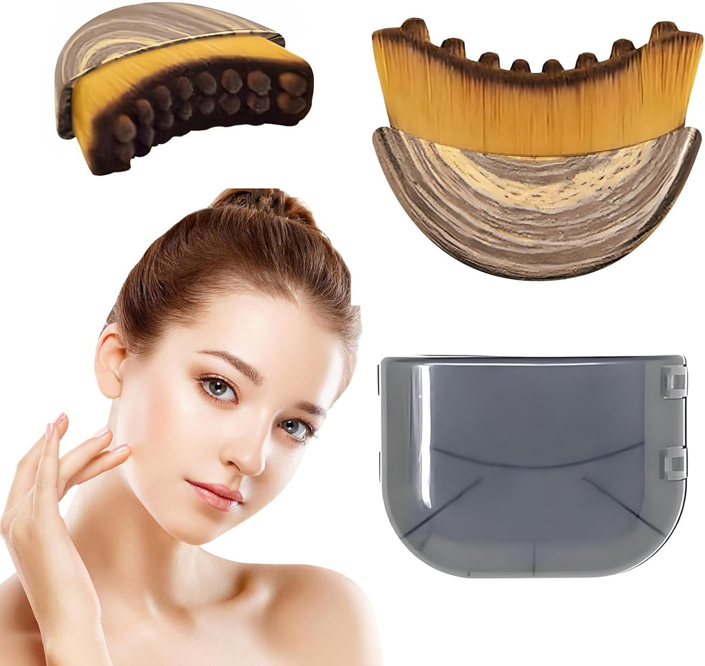 2 PCS ymphatic Contour Face Brush, Dry Brushing Face Brush, Lymphatic Drainage Massager for Face, Ergonomically Designed to Fit The Skin Precisely and Relieve Fatigue