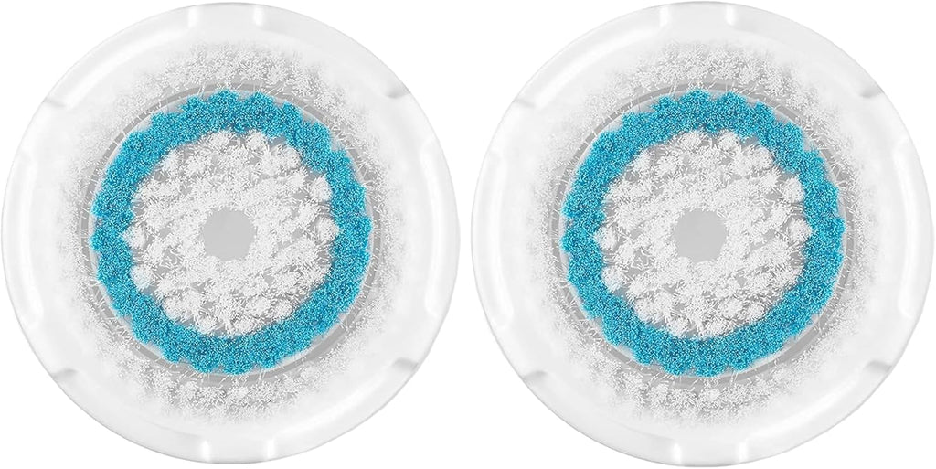 Brush Head Replacements Compatible with Clarisonic Mia 1, Mia 2, Mia Fit, Alpha Fit, Smart Profile Uplift and Alpha Fit Face Cleaning Brush Heads (Blue-2Pack)