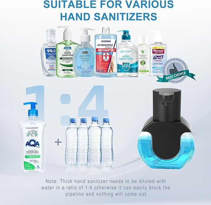 2 Pack Automatic Soap Dispenser Touchless,14.2oz/420ML Auto Liquid Soap Dispenser,Rechargeabled Wall Mounted Smart Pump for Bathroom Kitchen