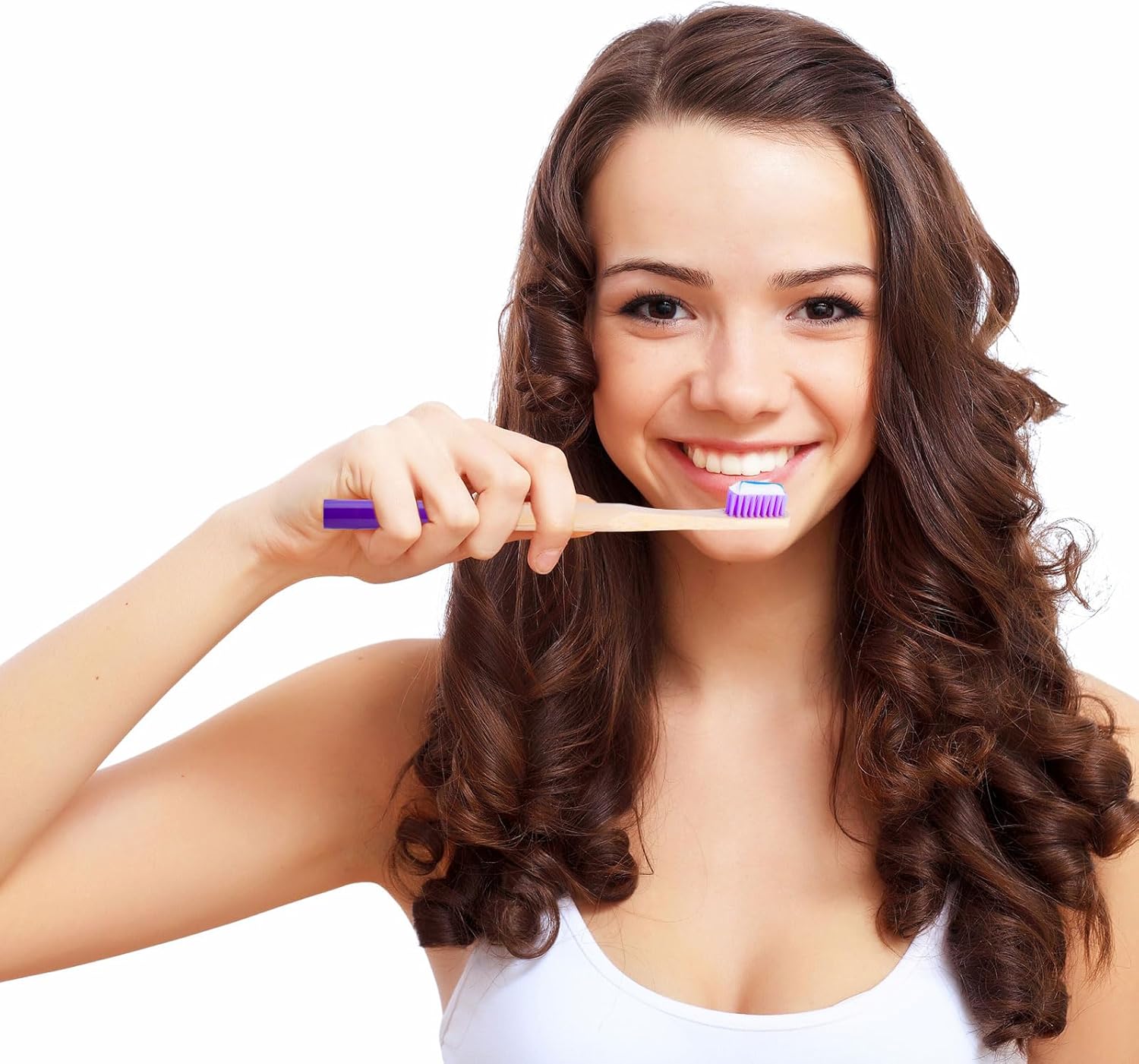 Bamboo Toothbrushes for Kids & Adults, Biodegradable Handles Medium Bristles Tooth Brushes 5 Pack for Kids+5 Pack for Adults (10 Count)