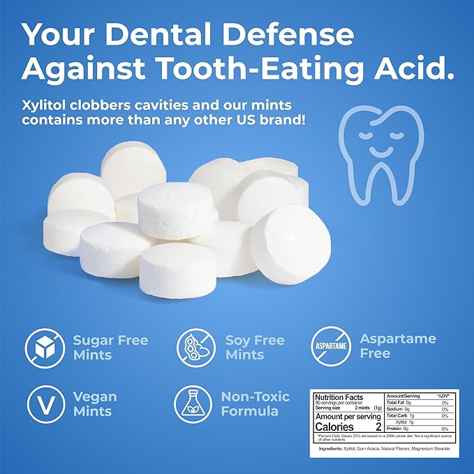 Epic Dental Sugar Free Oral Care Set – 150-Piece Wintergreen Gum, 275 Peppermint Mints, 2 Tubes Spearmint Fluoride Toothpaste – Aspartame Free, Dentist Approved, Helps with Dry Mouth & Cavity Care