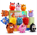 12 PCS Party Favors for Kids, Silicone Animal Pop Fidget Toys with Suction, Birthday Gifts for Boy Girls, Treasure Box Toys, Goodie Bag Stuffers, Prizes for Kids, Pinata Stuffers