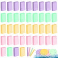 240 Count Compressed Facial Sponges Makeup Removal Round Face Wash Sponges Reusable Face Sponges for Cleansing Exfoliating PVA Spa Facial Pads for Women Esthetician Beauty Remover Supplies, 4 Colors