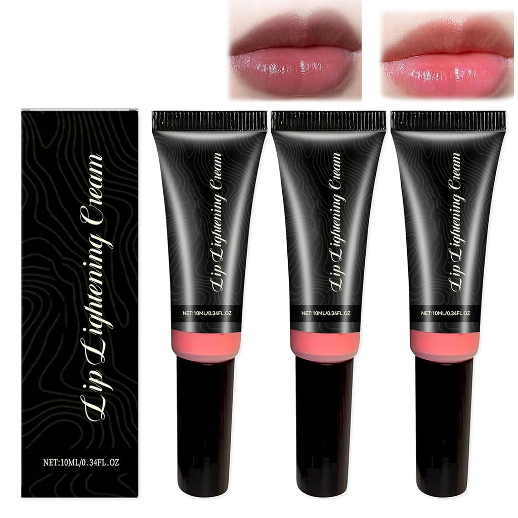 3PCS Lip Lightening Cream for Dark Lips, Help fade lip discoloration with Alpha Arbutin & Licorice Extract, Fors Smokers, Non-Smokers, Daily Liprepair Use, Lip Softening & Hydration