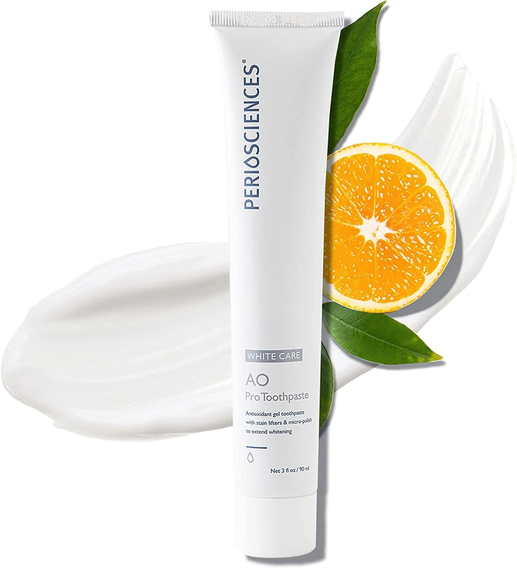 PerioSciences AO Pro Post Whitening Toothpaste with Nano Hydroxyapatite, Remineralizing, 3 fl oz / 90ml - Pack of 2