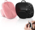 2 Pack Face Scrubber,Silicone Facial Cleansing Brush for Men & Women,Reusable Gentle Facial Waterproof Cleansing Skin Brush Exfoliating Scrubber for Sensitive Skin (Black/Pink)