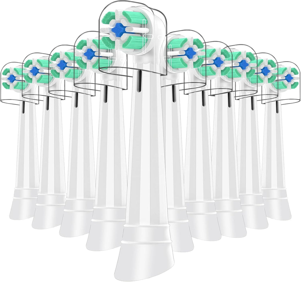 IO Replacement Heads Compatible with Oral B iO 2 3 4 5 6 7 8 9 10 Series Electric Toothbrush, 8 Pcs iO Brush Heads Compatible with Oral B for Teeth Clean & Gums Care (White)