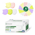 Disposable Face Masks Made in USA, 4 Ply for Families, Students, Breathable All-Day Wear & Safety, FSA HSA Eligible, ASTM Level 3 Medical Grade, 50 Pack, Lavender Mint