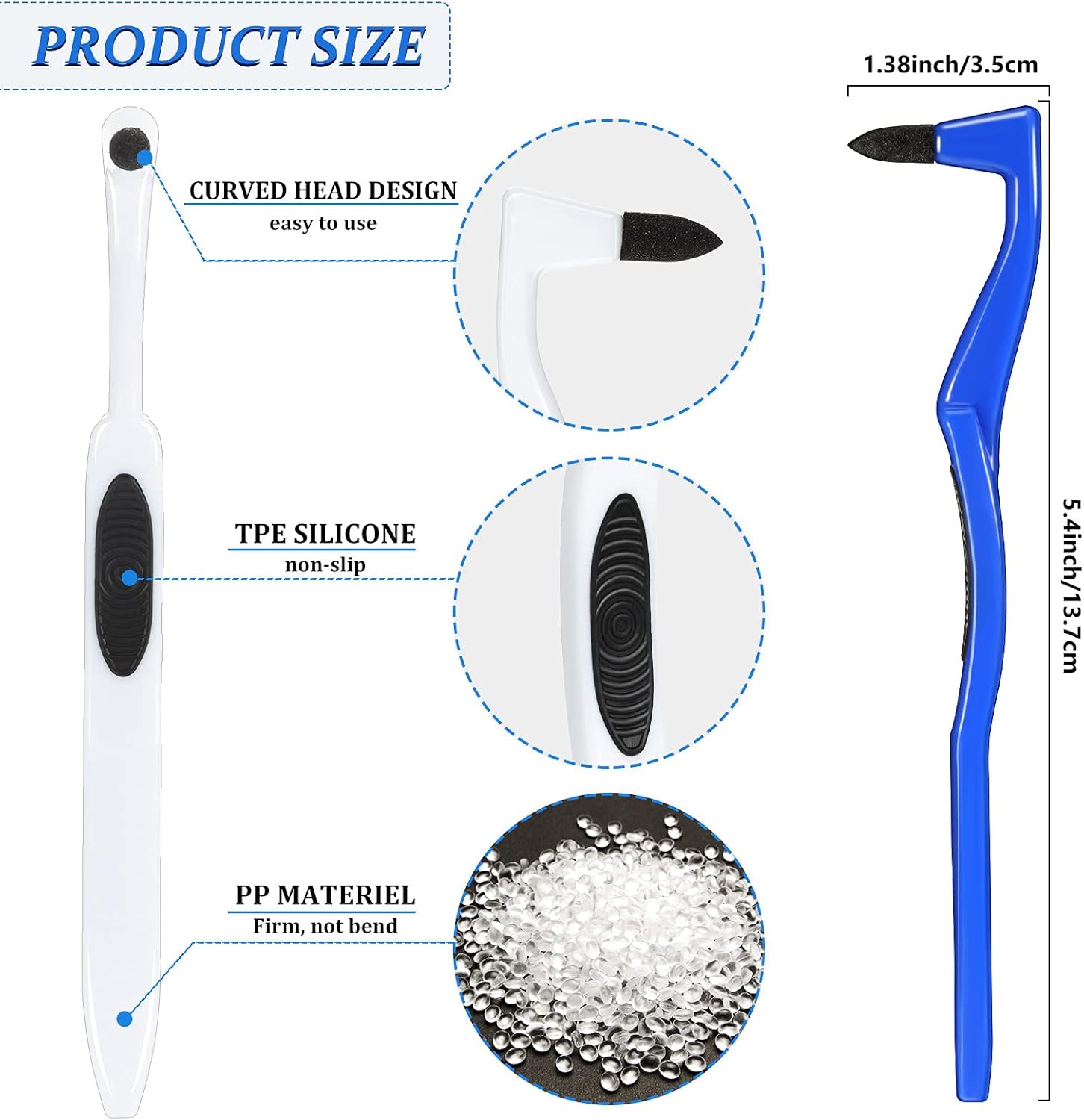 Geiserailie 8 Pieces Tooth Stain Eraser Tooth Stain Removers Tartar Remover Plaque Remover for Teeth Dental Polisher Cleaning Kit for Whitening Polishing