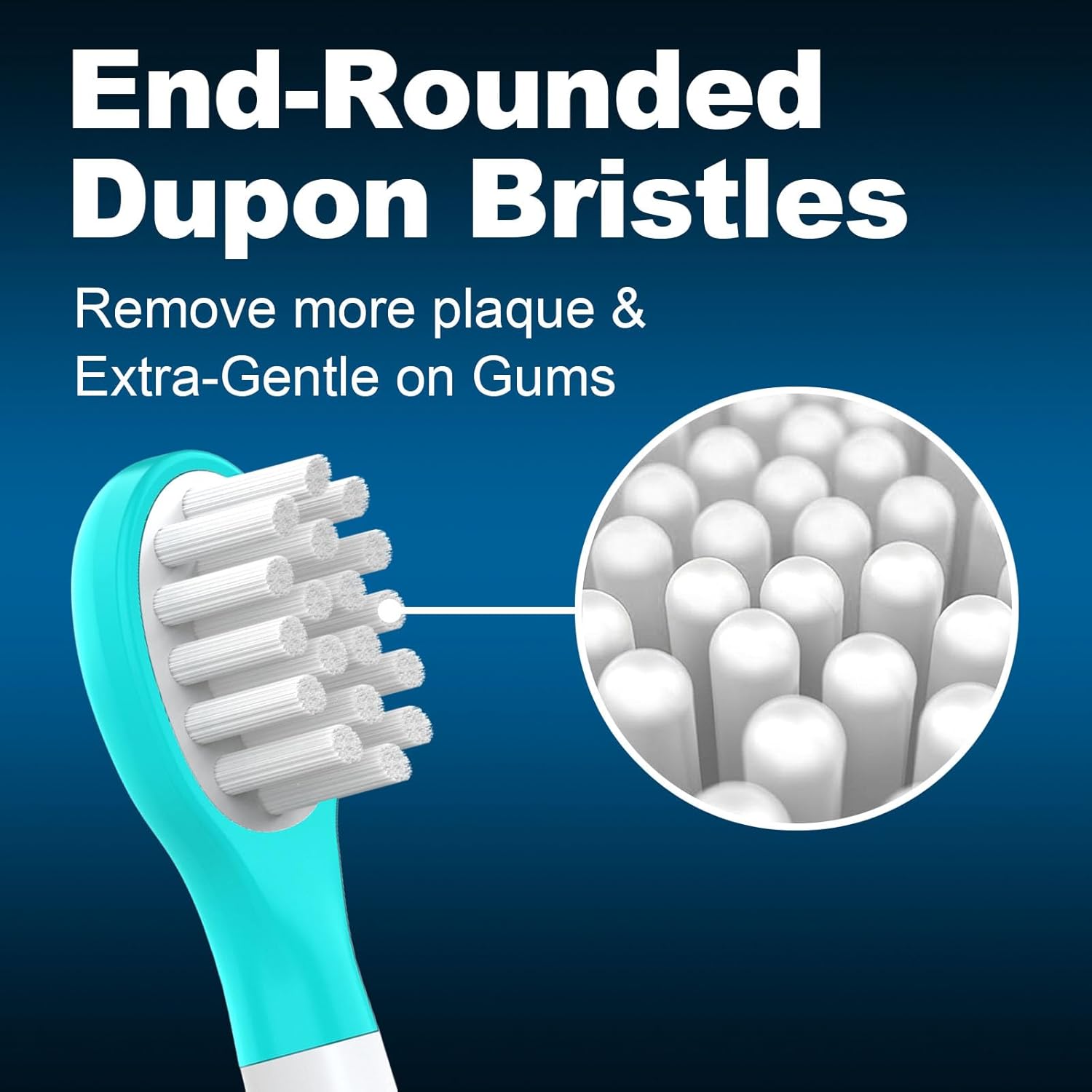 Kids Replacement Toothbrush Heads 10 Pack for Philips Sonicare Electric Toothbrush Soft Brush Head for Child 3-7 for Boy Girl,Blue