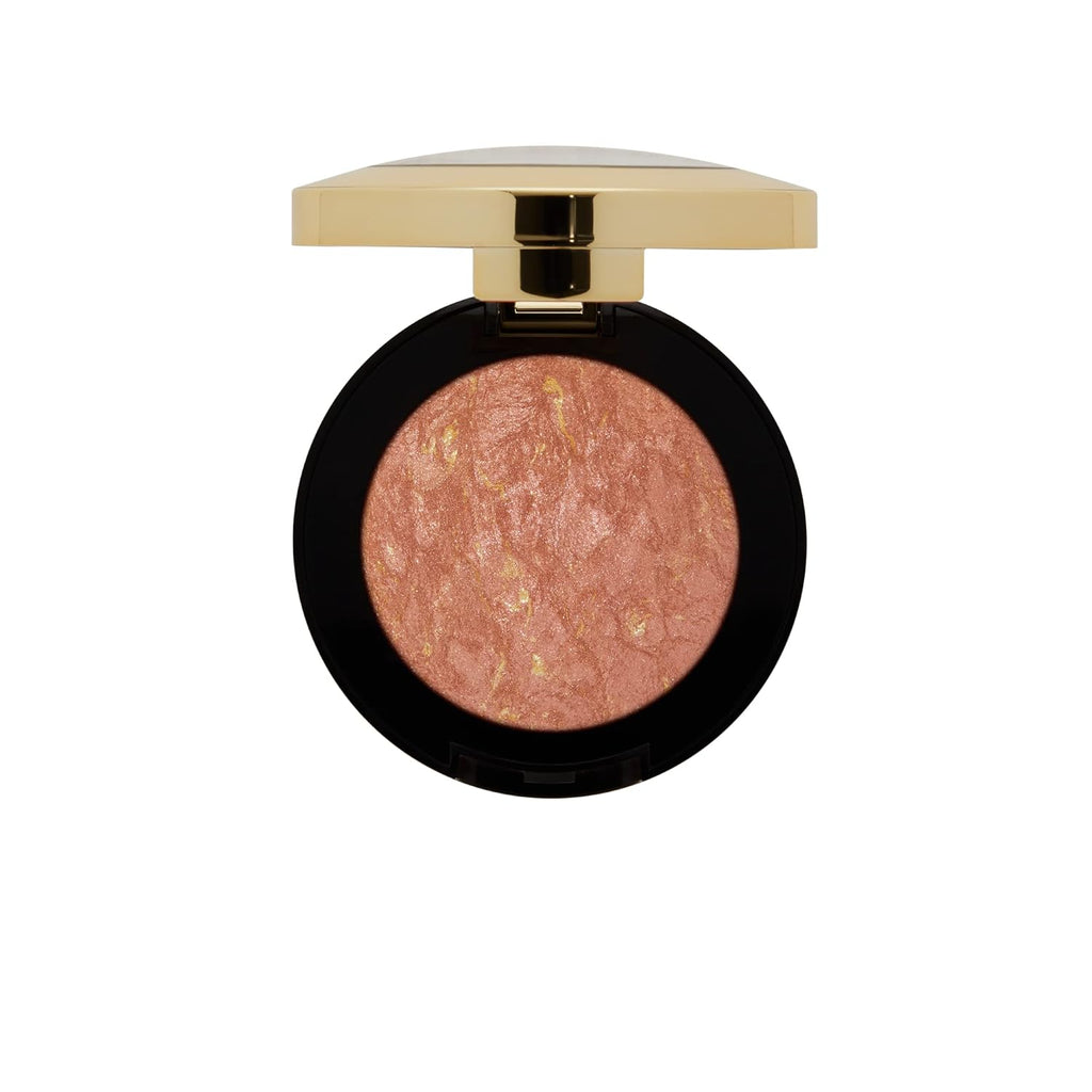 Milani Baked Blush, Powder Blush for Cheeks, Cruelty Free Makeup - Shape, Contour & Highlight Face for a Shimmery or Matte Finish -Rose D'oro