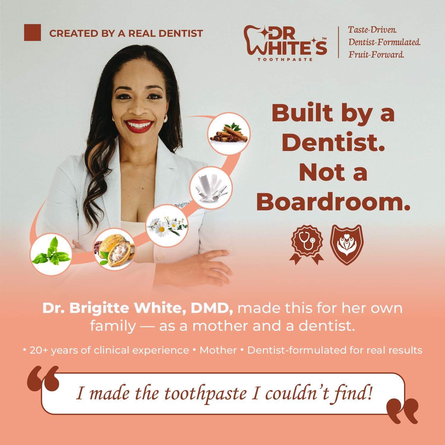 Dr. White’s Fluoride-Free nHA Toothpaste; Dentist-Formulated, Nano Hydroxyapatite + Xylitol, Sensitivity Relief Complex™, Mint-Free, Enamel Safe, Swallow-Safe (3.5 Oz, Mango Joy)