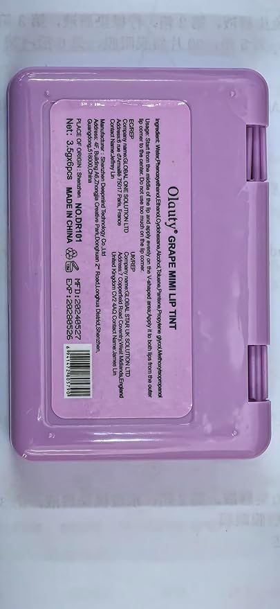 6 Colors Grapes Lip Tint Stain Set, Korean Lip Gloss Watery Lip Stain, Lipstick for Women, Lip Gloss for Girls, Blush for Cheeks, Non-Stick Cup, Waterproof, High Pigment, Lip Tint Makeup