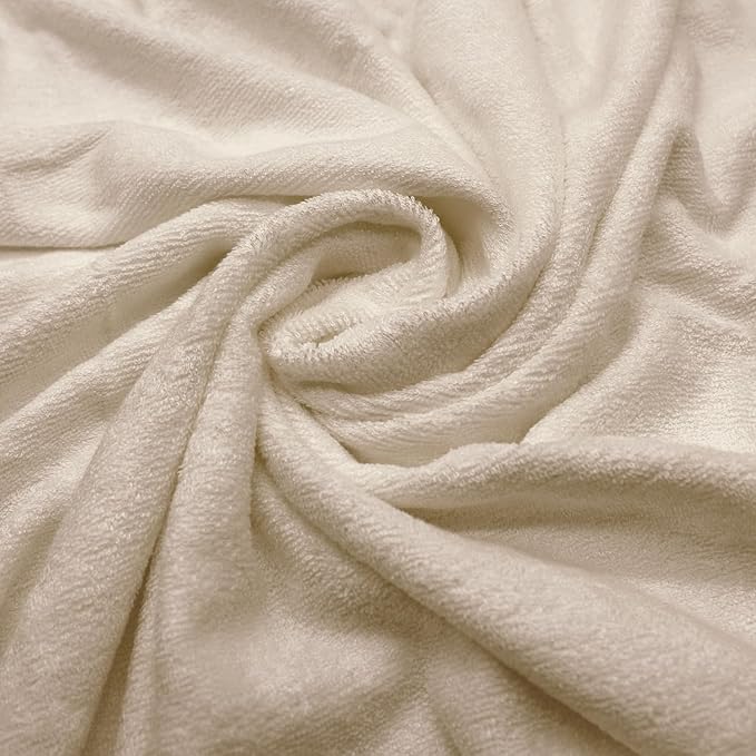 Baby Towels with Hood - Soft, Absorbent Viscose Made of Bamboo, Extra Large 35 x 35 Inches, for Newborns, Infants, Boys and Girls, Beige