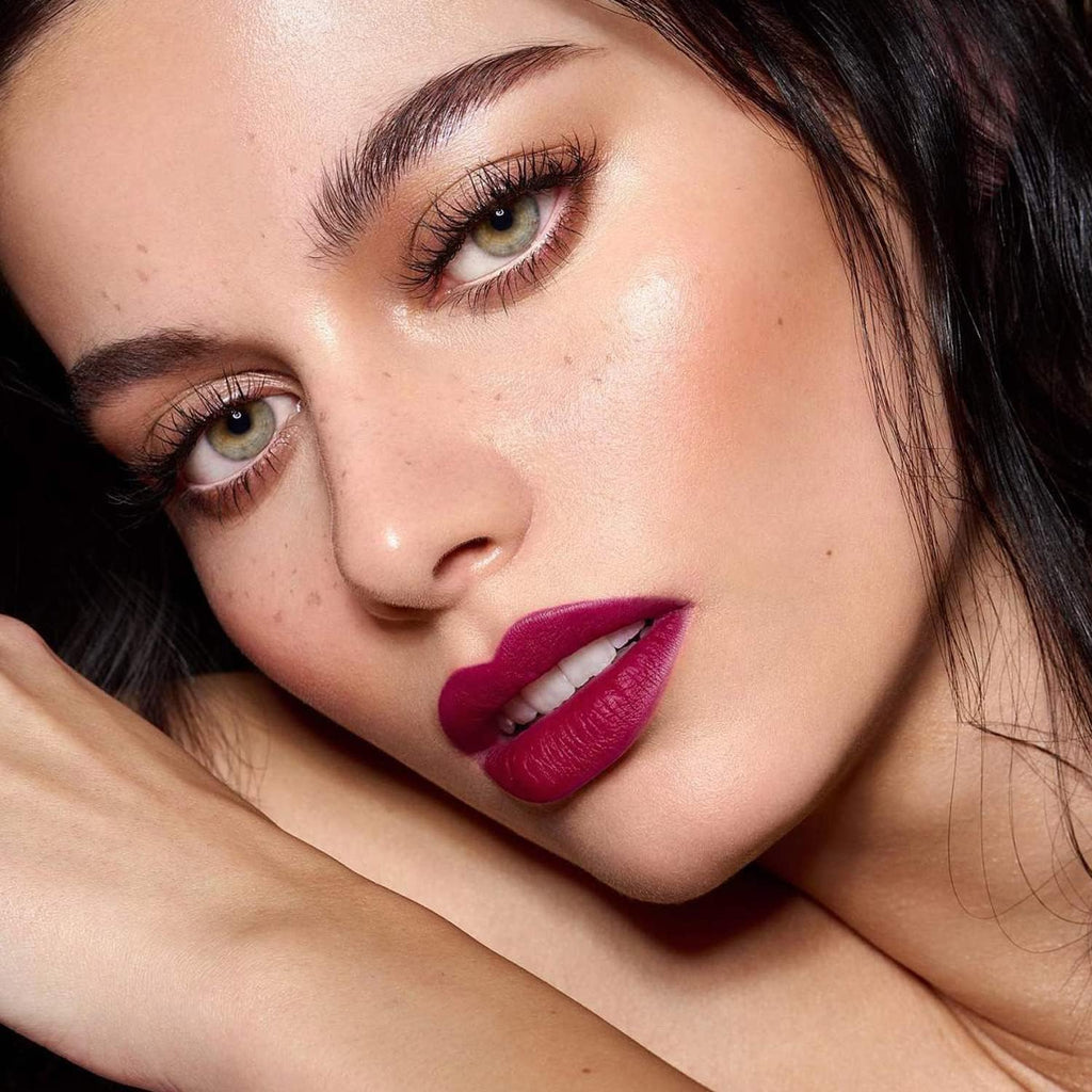 MAKI YIKA 3Pcs Matte Liquid Lipstick Set, Purple Plum Pink Lipstick Long Lasting Smudge Proof Non Transfer Lip Makeup (Purple+Plum+Pink)